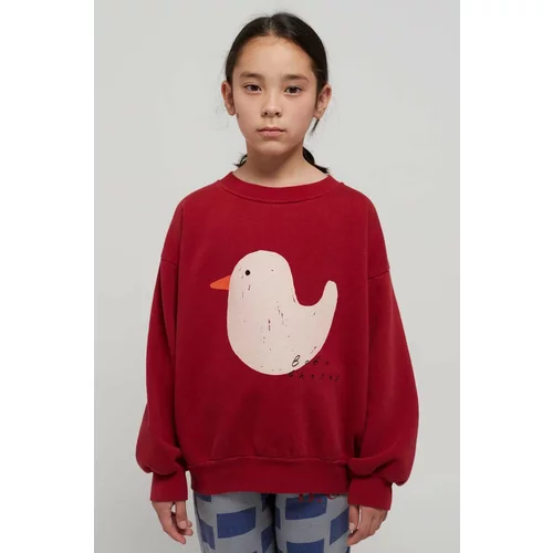 Bobo Choses Otroški bombažen pulover rdeča barva