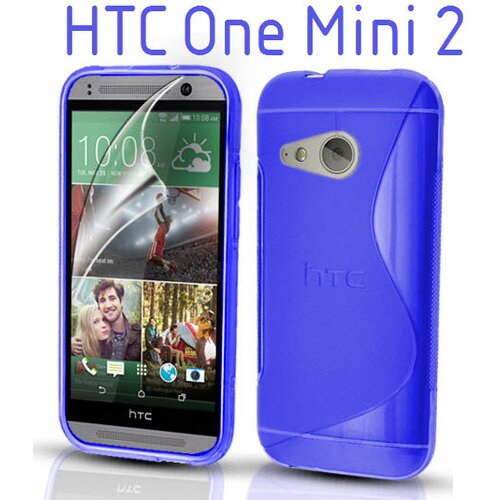  Gumijasti / gel Sline etui za HTC One Mini 2 - modri Slike