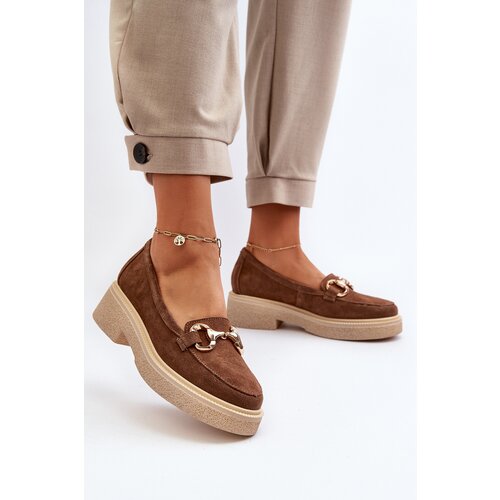 Zazoo 3429 Suede Women's Moccasins With Decoration Brown Cijene