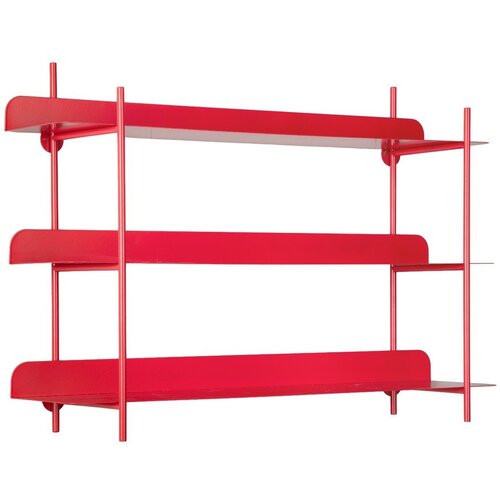 PT LIVING Crvena metalna polica s vi&amp;scaron;e razina 60 cm Cool Retro &amp;ndash; Slike