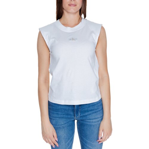 Calvin Klein Jeans WOVEN LABEL LOOSE J20J223560 Bijela Cijene