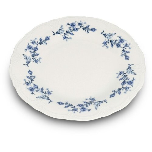 BonBistro Bel/moder servirni porcelanast krožnik &amp;oslash; 32 cm Retro &amp;ndash; Slike