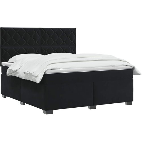  Boxspring krevet s madracem Crna 140 x 200 cm Bar&amp;scaron;un Slike