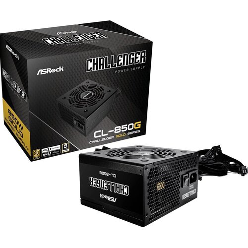 AsRock PSU, 850 W Gold Challenge, 80PLUS, 120 mm fan, ATX 3.1, PCIe 5.1, Crni Cijene