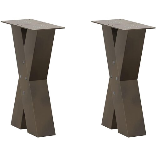vidaXL Noge kavne mize v obliki črke X 2 kosa 28x(42-43) cm jeklo, (21828693) Cene