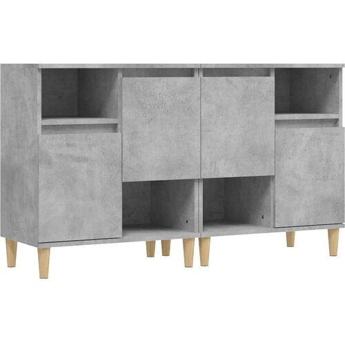 Maison Chic Komoda - Predalnik 2 kosa betonsko siva 60x35x70 cm inženirski les, (21721454) Cene