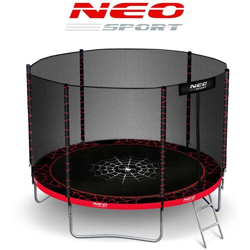  Vrtna trampolina 6 ft / 183 cm s vanjskom za&amp;scaron;titnom mrežom i ljestvama Neo-Sport Slike