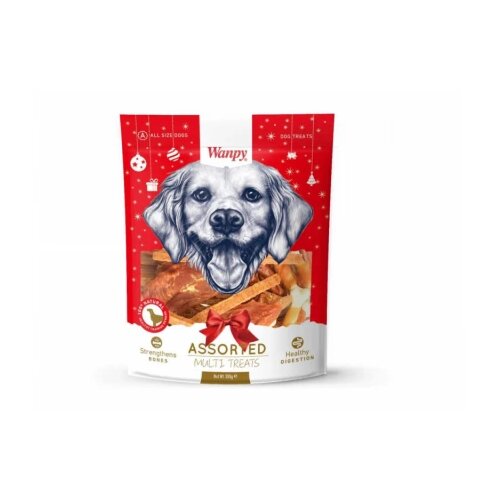 WANPY poslastica za pse Christmas Pack, Piletina, 300g Cene