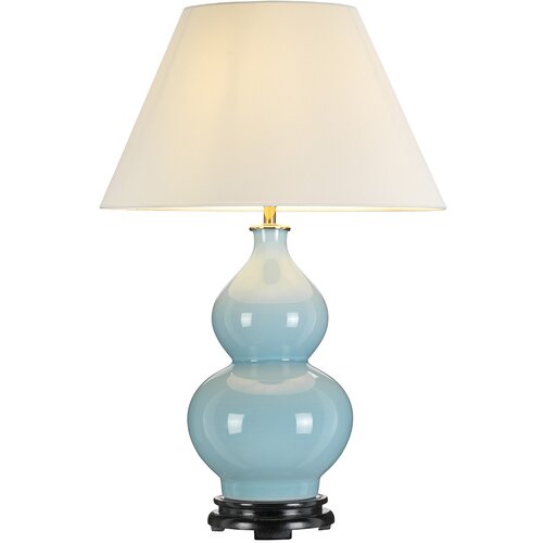 Elstead Lighting Elstead Lightbox Harbin Gourd keramična orientalska namizna svetilka z visokim Empirejem, račje jajce modre barve, (22099451) Cene