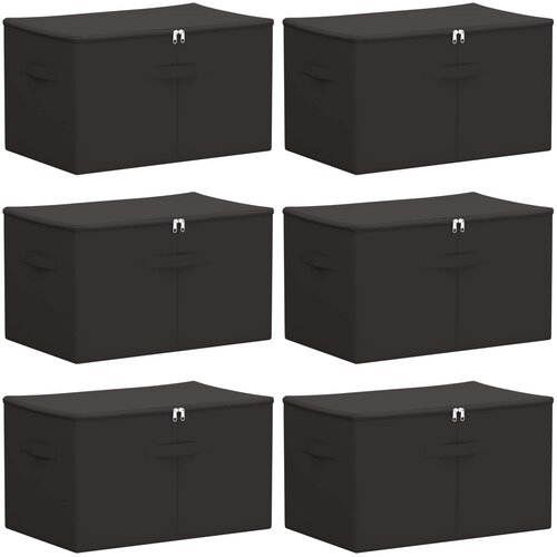  Kutija za spremanje 6 pcs Antracit 60 x 43 x 35 cm Slike