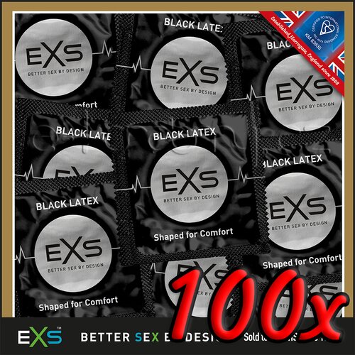 EXS Black Latex 100 pack Slike