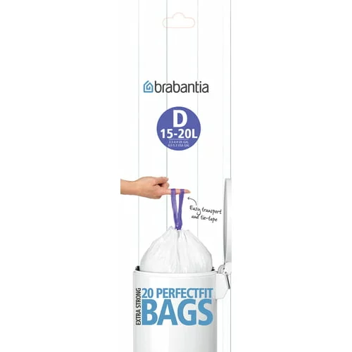 Brabantia PerfectFit vrečke za smeti v roli - 15L (D) - 20kosov