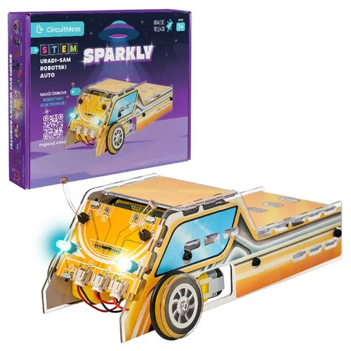 CIRCUITMES STEM dječje igračke Sparkly robotski auto 4510