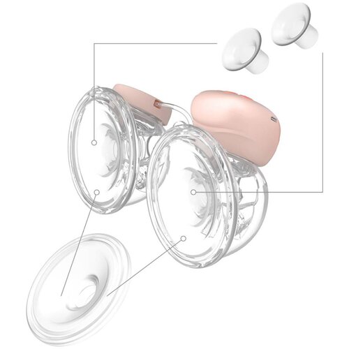 BabyOno set rezervnih dijelova za izdajalicu Twinny KIT II - silikonski nastavak 28 mm i lijevci 24 mm i 21 mm Cene