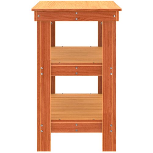  Radni stol Vosak smeđa 78,5 x 50 x 80 cm Čvrsto borovo drvo Slike