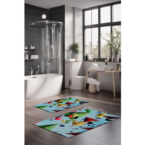 CT-5366 multicolor bathmat set (2 pieces) Cene