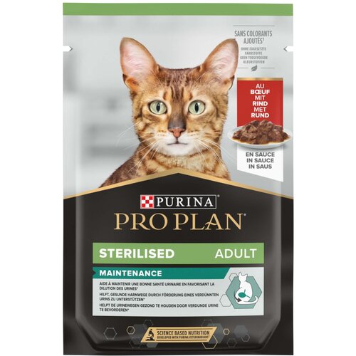 Pro Plan Sterilised Adult vrečka - govedina - 85 g 85 g Slike