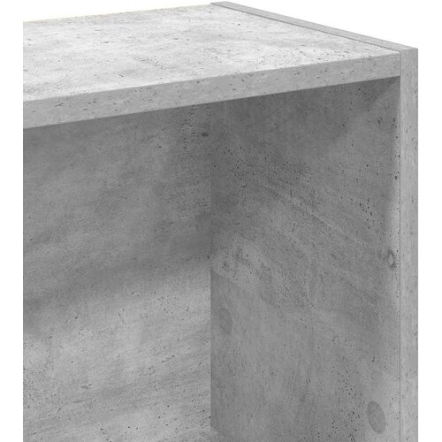  Regal za knjige boja betona 80x24x109 cm konstruirano drvo Slike