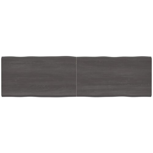 Stolna ploča tamnosiva 220x60x(2-4) cm obrađena hrastovina Slike