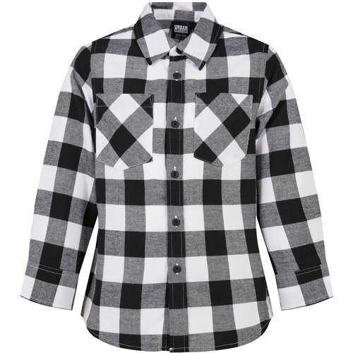 Urban Classics Kids Boys Checked Flanell Shirt black/white Cijene
