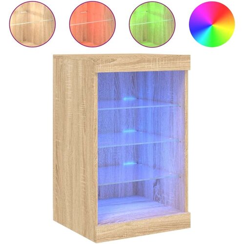  Komoda z LED lučkami sonoma hrast 41x37x67 cm Slike