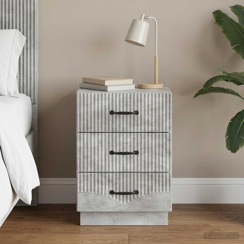  Noćni ormar Betonska siva 43 x 41 x 63,5 cm Konstruirano drvo Cene