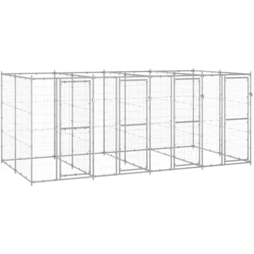  vanjski kavez za pse od pocinčanog čelika 9,68 m²