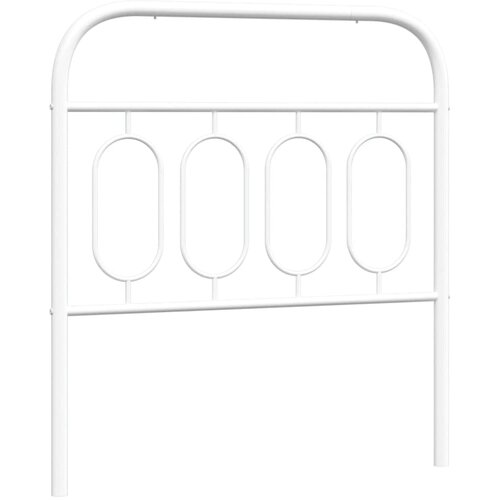Maison Chic kovinsko posteljno vzglavje - vzglavna omarica - nočna omarica belo 80 cm, (21703988) Slike