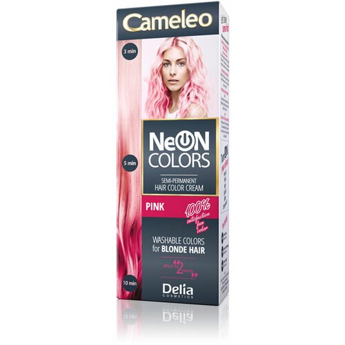 Delia polutrajna farba za kosu roze neon colors cameleo 60ml Slike