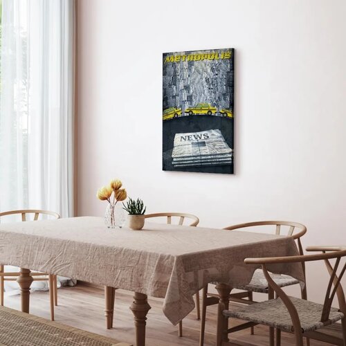  Slika - Metropolis (1 Part) Vertical 60x90 Premium Print Slike