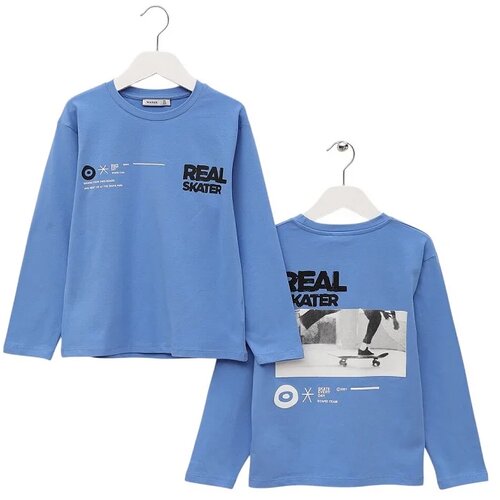 Wanex Majica dugih rukava za dečake Real Skater 17142, Plava Cene