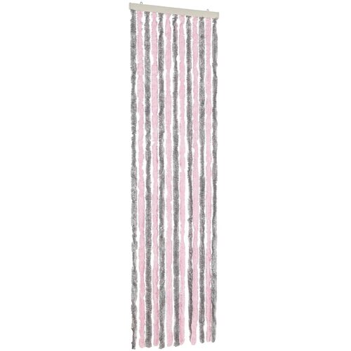  Zastor protiv muha srebrnosivi i ružičasti 56x200 cm &amp;scaron;enil Slike