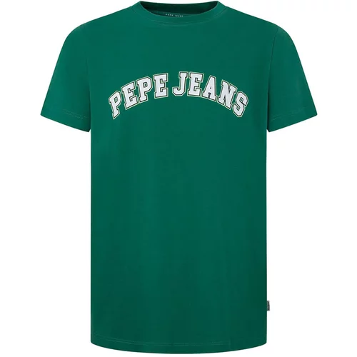 PepeJeans Majica 'CLEMENT' zelena / bela