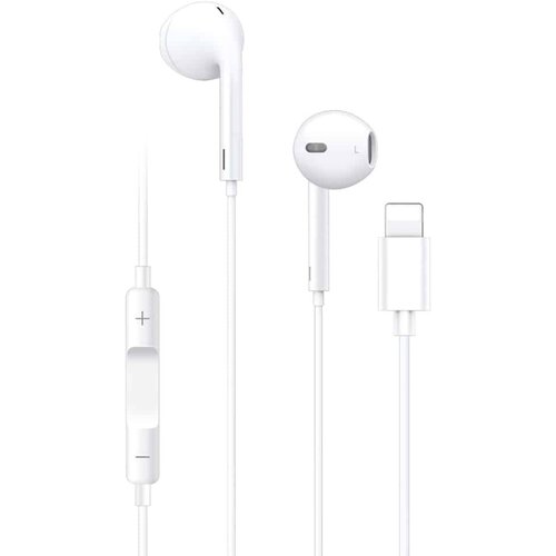 Yesido stereo slu&amp;scaron;alice (YH-20) - lightning konektor s mikrofonom 120 cm - bijele Slike