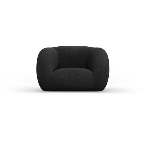 Cosmopolitan Design Temno siv fotelj iz tkanine boucl&amp;eacute; Essen &amp;ndash; Slike