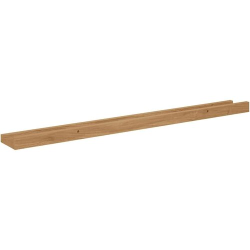  Polica na zidu 2 pcs Smeđa 80 x 9 x 3 cm Konstruirano drvo Slike