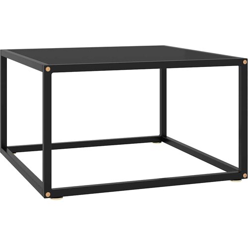 Stolić za kavu crni s crnim staklom 60 x 60 x 35 cm Cene