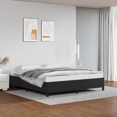  Okvir za krevet crni 160x200 cm od umjetne kože Cijene