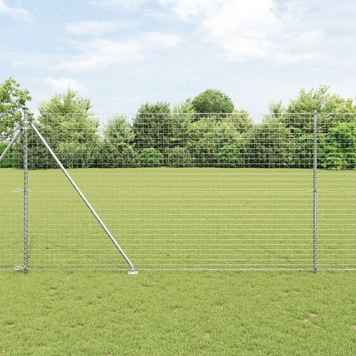 vidaXL evropska ograja z 7 pikami 1.6x10 m pocinkano jeklo Cene