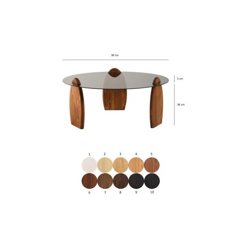 Hanah home Club sto Surf, 90x41x90 cm, Tamno siva Slike