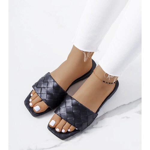  Black flat heel sandals Mabel Cijene