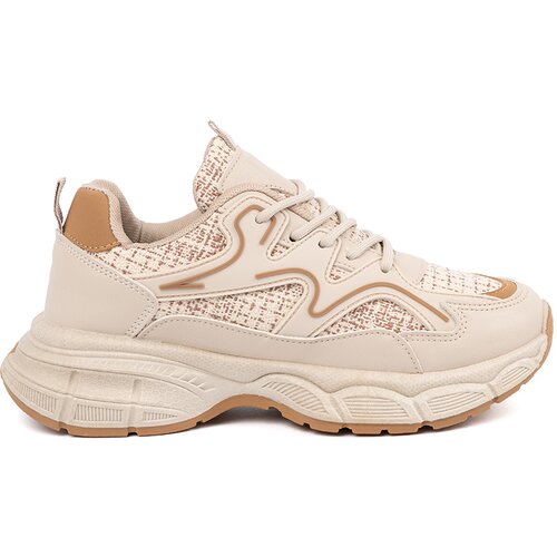 Shelvt Light beige women's platform sneakers Cijene