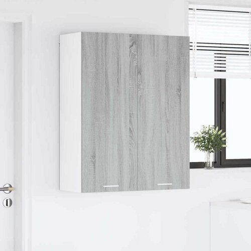  Viseći ormarić s policom Riga Siva Sonoma 80 x 31 x 100 cm Slike