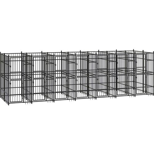 vidaXL Vanjski kavez za pse čelični 12,9 m² Cijene