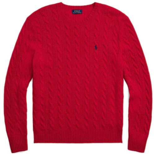 Polo Ralph Lauren PULL COL ROND EN MAILLE TORSADEE LAINE CACHEMIRE Crvena Cijene