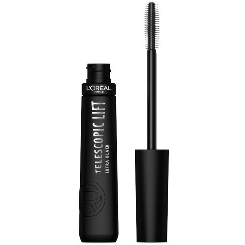L&amp;acute;Or&amp;eacute;al Paris Telescopic Lift Extra Black maskara za volumen, ekstra črna za volumen in vihanje trepalnic 9,9 ml Slike
