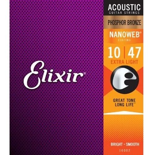 Elixir žice za akustičnu gitaru 16002 010/047 Exlt Axoustic Slike