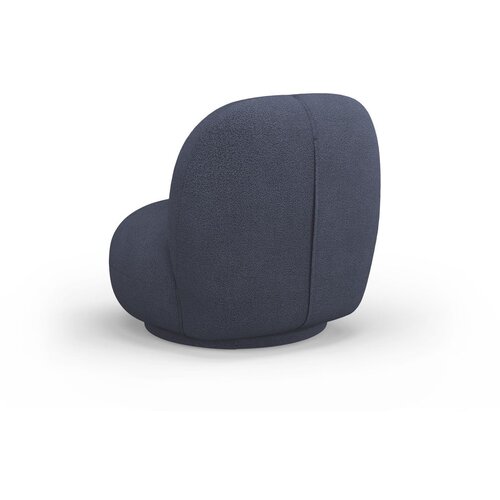 Micadoni Home Tamno plava fotelja od boucl&amp;eacute; tkanine Chuck &amp;ndash; Slike