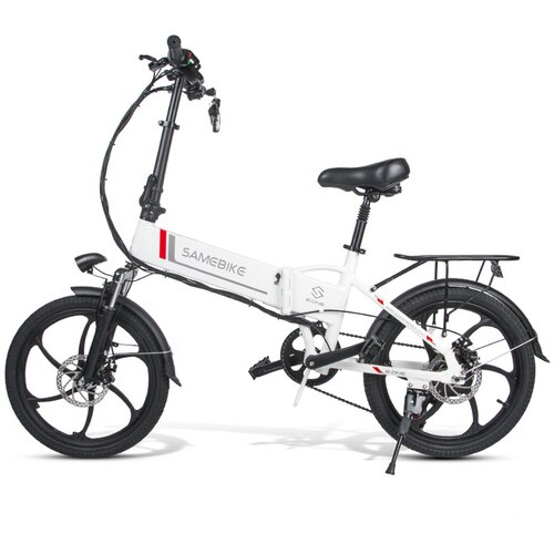 Samebike 20LVXD30 prenosno zložljivo električno kolo 48V 10,4Ah, belo, (21960346) Cene
