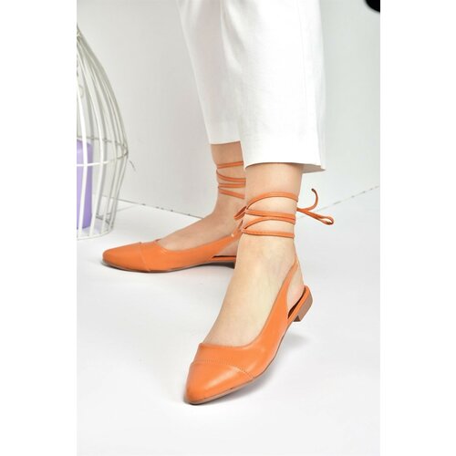 Fox Shoes Orange Women's Tied Ankle Flats shoes Cene